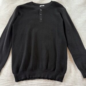 Men's Black Crewneck Sweater